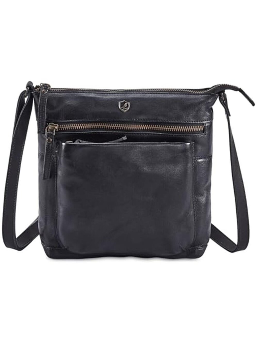 Genuine Leather Crossbody Bag Vintage Small Travel Purse Zip Shoulder Handbag